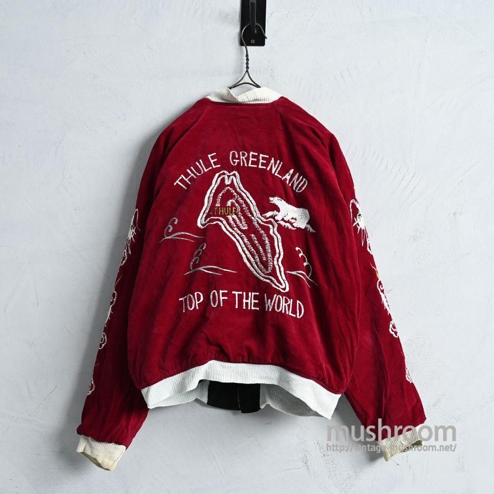 GREENLAND “POLAR BEAR” SOUVENIR JACKET（1950'S/GOOD CONDITION/LARGE）