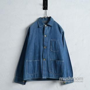 SWITCHBOARD OVERALL BLUE DENIM CHORE JACKET1910'S20'S/GOOD CONDITION