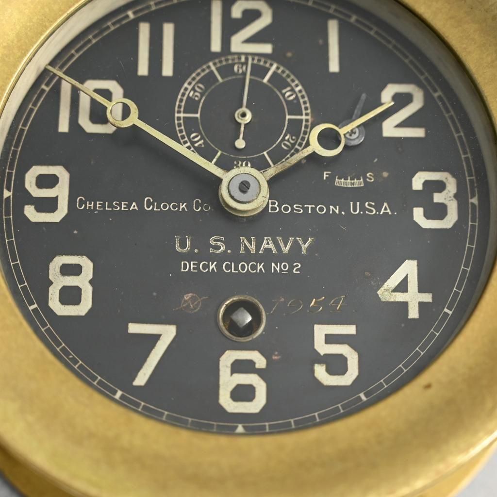 WW2 U.S.N SHIP DECK CLOCK（CHELSEA CLOCK CO） - 古着屋