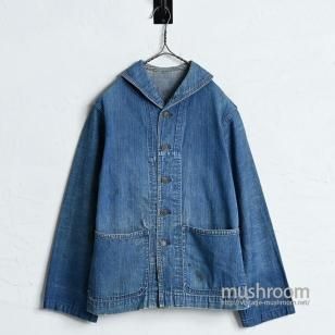 WW2 U.S.NAVY DANGAREE DENIM JACKET with METAL BUTTONUNUSUAL DEATIL
