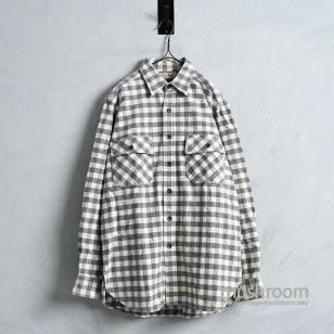 L.L.BEAN L/S CHAMOIS CLOTH SHIRT1980'S/VERY GOOD CONDITION/SZ 15