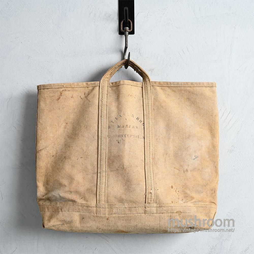 W.T.LANE&BROS CANVAS COAL BAG with STENCIL（Around 1930'S/GOOD CONDITION）