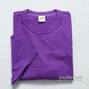 RUSSELL PURPLE PLAIN T-SHIRTAround 1970'S/DEADSTOCK/X-LARGE