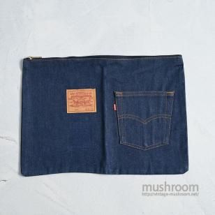 LEVI'S ADVERTISING DOCUMENT DENIM BAG1980'S/ALMOST DEADSTOCK