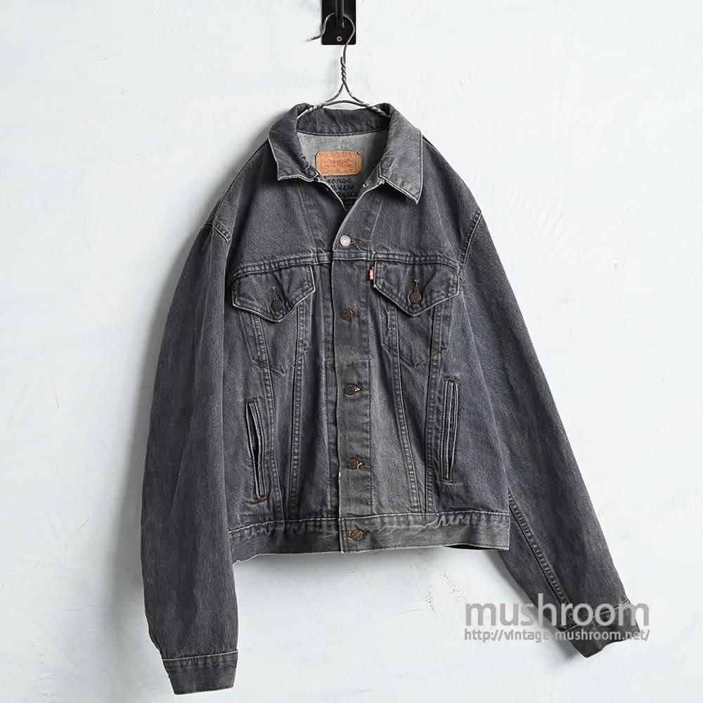 LEVI'S 71506-0259 BLACK DENIM JACKET（'87/GOOD CONDITION/SZ 46 LONG）
