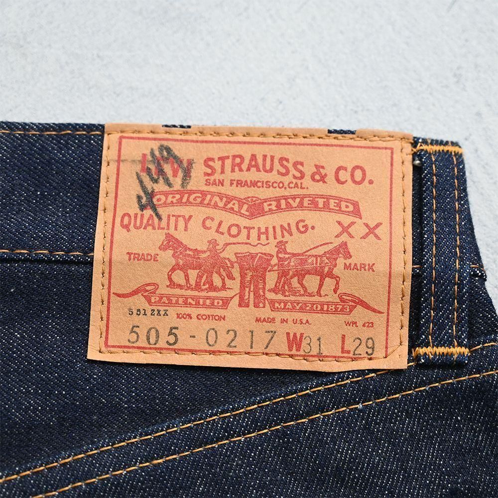 LEVI'S 551ZXX-505-0217 BIGE JEANS with SELVEDGE（DEADSTOCK/W31L29