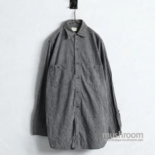 HERCULES BLACK CHAMBRAY WORK SHIRT1950'S/GOOD CONDITION