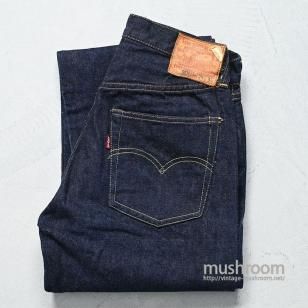 LEVI'S 503BXX JEANS with LEATHER PATCHJUST-WASHED/SUPER DARK COLOR/W29L36