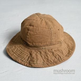 WW1 U.S.ARMY BROWN CANVAS HATAround 1910'S/GOOD CONDITION