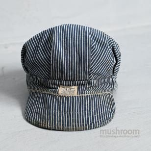 Lee HICKORY-STRIPED WORK CAP1950'S/HOUSEMARK TAG
