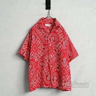 SANDY MAC DONALD BANDANA PATTERN SHORT-SLEEVE COTTON SHIRTVERY GOOD CONDITION/LARGE
