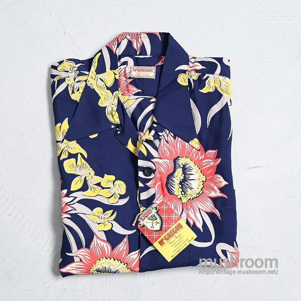 McGREGOR S/S HAWAIIAN SHIRT1950'S/DEADSTOCK/MEDIUM