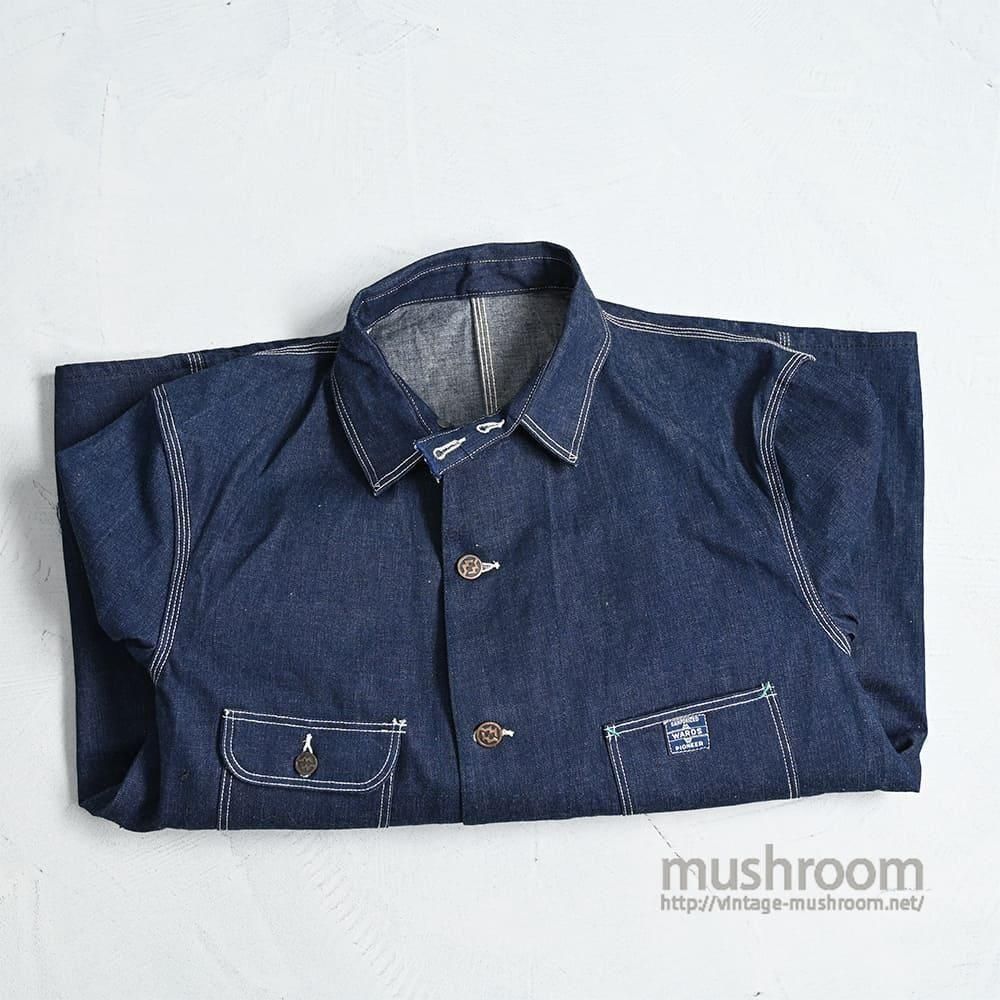 MW PIONEER DENIM COVERALL with CHINSTRAP1930'S/DEADSTOCK/SZ 46