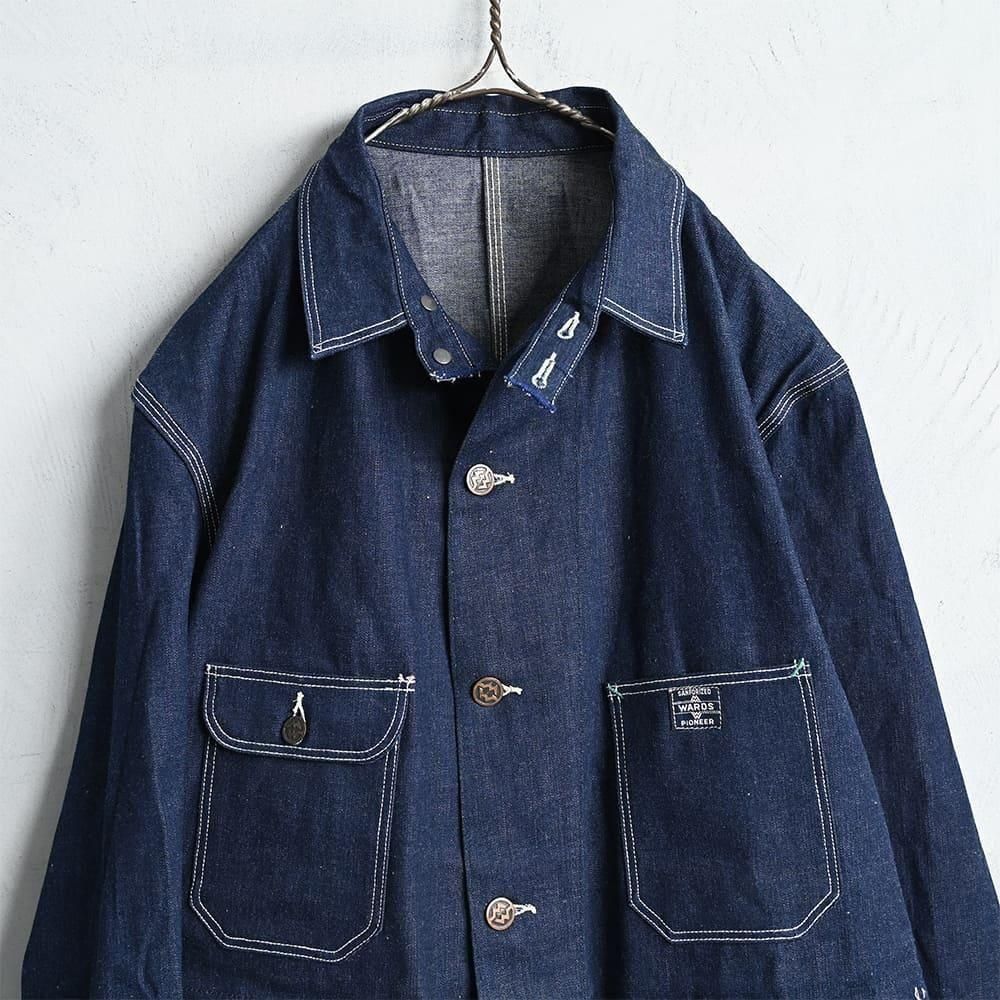 上等な PIONEER MW DENIM CHINSTRAP（1930'S/DEADSTOCK with COVERALL ジャケット・アウター