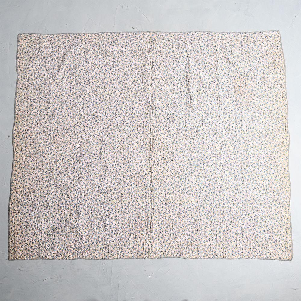 OLD CALICO PATHWORK QUILT with SWASTIKA（1930'S～40'S/GOOD