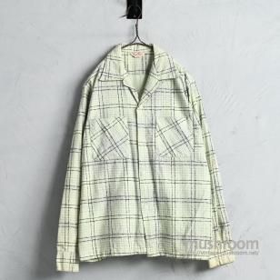 SPORTSWEAR L/S PRINT FLANNEL SHIRT1950'S/GOOD CONDITION/MEDIUM