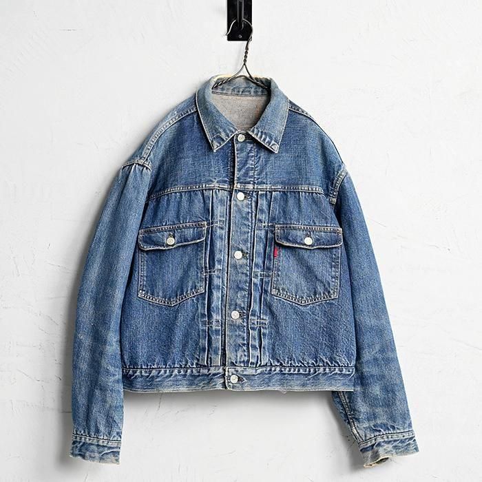 LEVI'S 517XX DENIM JACKET with ONE SIDE TAB1950'S/SUPER BIG SIZE