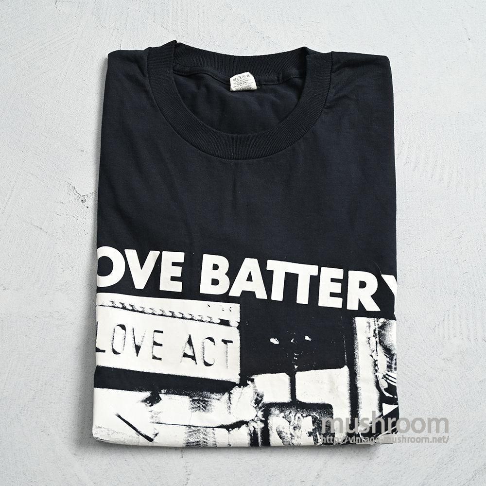 LOVE BATTERY MUSIC T-SHIRT by SCREEN STARS1980'S/DEADSTOCK/X-LARGE