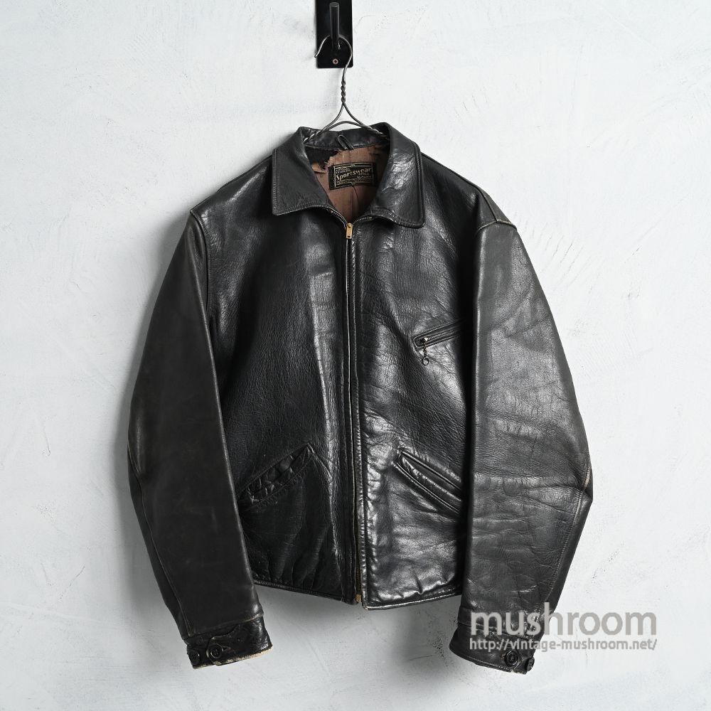 MONTGOMERY WARD LEATHER SPORTS JACKETLate 1930'S/GOOD CONDITION