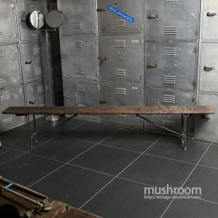 WW1-WW2 U.S.NAVY FOLDING WOOD BENCHGOOD CONDITION