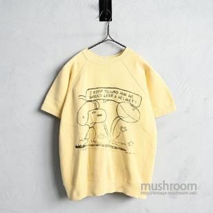 SPRUCE SNOOPY S/S SWEAT SHIRTEarly 1970'S/LARGE