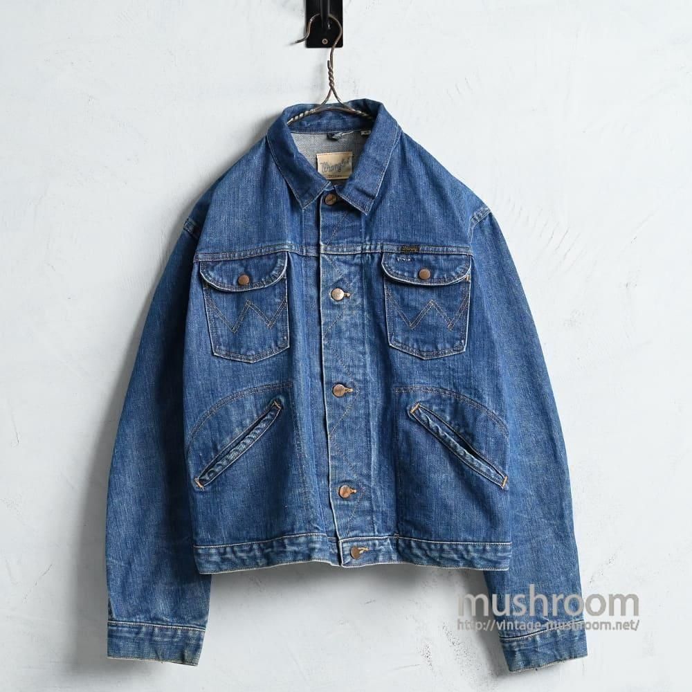 WRANGLER 24MJ DENIM JACKET1970'S/GOOD INDIGO/SZ 40