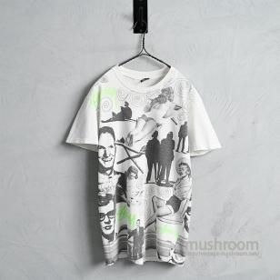 OLD STUSSY ALL OVER PRINT T-SHIRT1980'S/VERY GOOD CONDITION