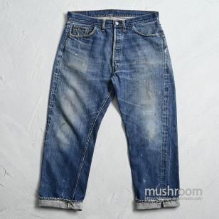 LEVI'S 501 BIGE JEANS1960'S/GOOD INDIGO & NICE HIGE