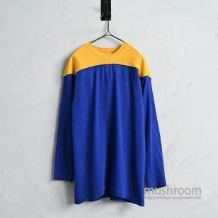 WILTON TWO-TONE FOOTBALL T-SHIRT with ELBOW PATCHAround 1950'S/GOOD CONDITION/LARGE
