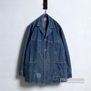 Lee 91-J DENIM COVERALL1940'S/GOOD REPAIR/SZ 42