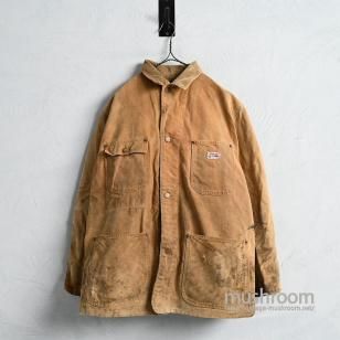 CARHARTT BROWN DUCK COVERALLLate 1960'S/MODIFIED PIECE/SZ 42