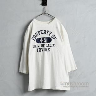 CHAMPION FOOTBALL T-SHIRT with DAMAGE1970'S/LARGE