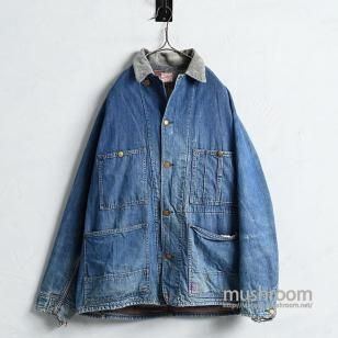 FINCK'S DENIM COVERALL with BLANKET1950'S/GOOD INDIGO/SZ 42