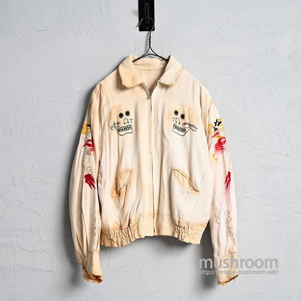 JAPAN SOUVENIR JACKET with SKULL EMBROIDERY - 古着屋