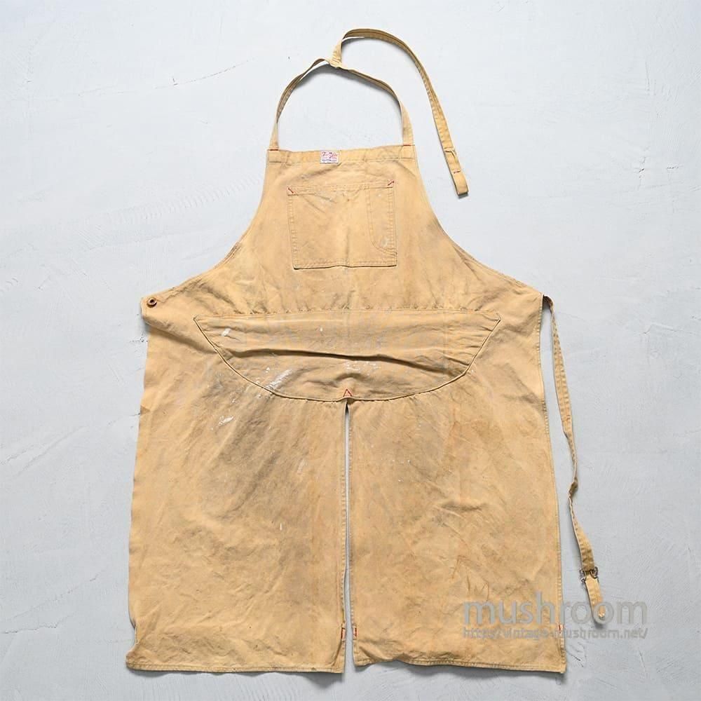 Freeland BROWN DUCK WORK APRON with BUCKLE1930'S40'S/GOOD CONDITION