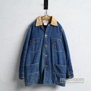 BIG SMITH DENIM COVERALL with BLANKET1950'S/GOOD INDIGO/SZ 42-MED