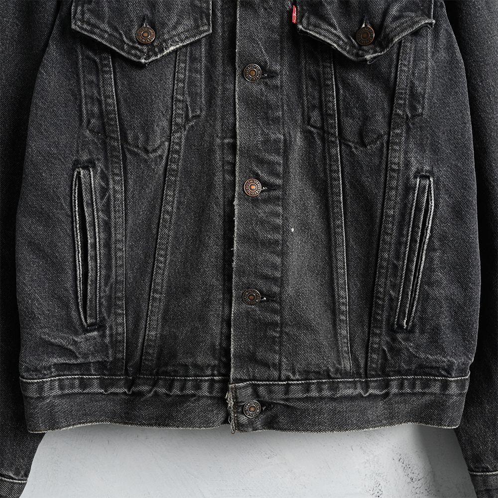LEVI'S 70506-0259 BLACK DENIM JACKET（'85/GOOD CONDITION/SZ 40