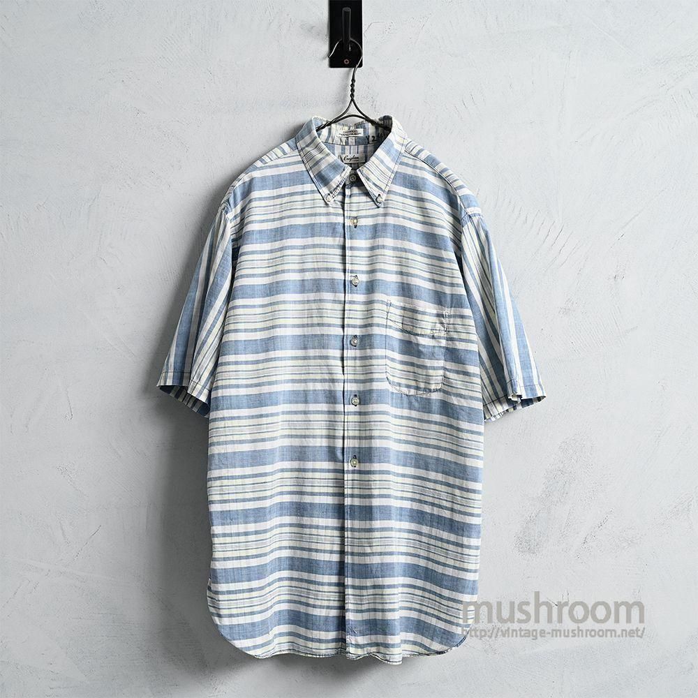Creighton INDIA MADRAS PLAID SHORT-SLEEVE B/D SHIRT1960'S/GOOD CONDITION/LARGE