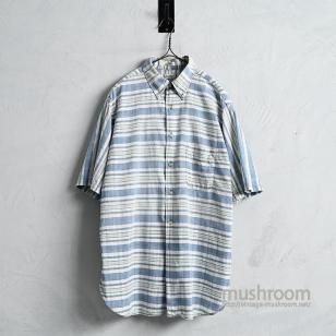 Creighton INDIA MADRAS PLAID SHORT-SLEEVE B/D SHIRT1960'S/GOOD CONDITION/LARGE