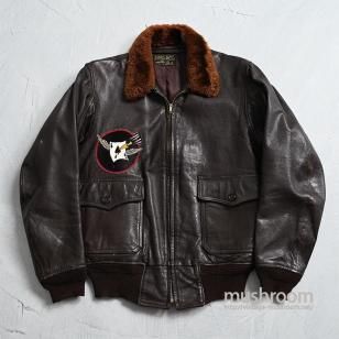U.S.NAVY 7823 G-1 FLIGHT JACKET with SQUADRON PATCHʡ52/VERY GOOD CONDITION/SZ 38