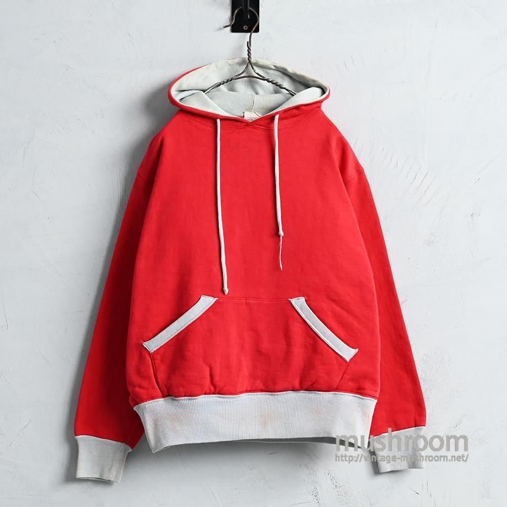 AKOM TWO-TONE W/F SWEAT HOODY1950'S/GOOD CONDITION/MEDIUM