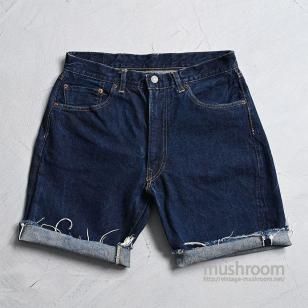 LEVI'S 501ZXX CUT-OFF JEANSW34/DARK COLOR