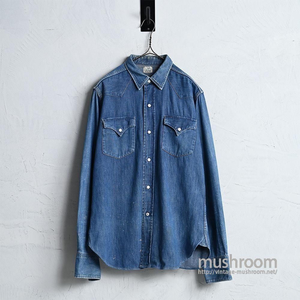 KEY DENIM WESTERN SHIRTAround 1950'S/GOOD CONDITION