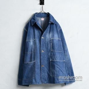 THE FREELAND DENIM COVERALL1940'S/GOOD INDIGO & GOOD CONDITION