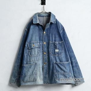 HERCULES DENIM COVERALL with CHINSTRAP1930'S/AMAZING AGING/BIG SIZE