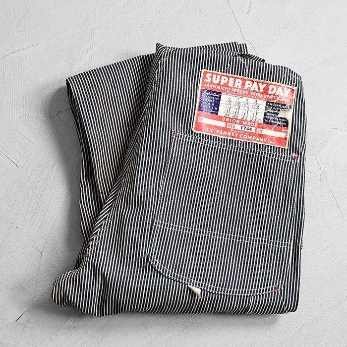 SUPER PAY DAY HICKORY-STRIPED OVERALL（1940'S/DEADSTOCK/SZ