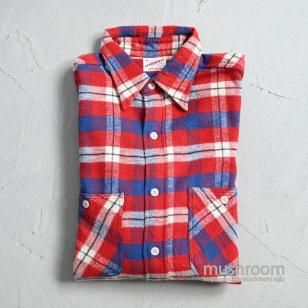 STRONGMAN PLAID FLANNEL SHIRTAround 1950'S/DEADSTOCK