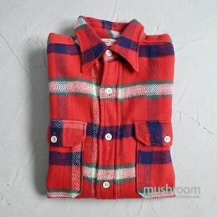 KING KOLE PLAID FLANNEL SHIRTAround 1950'S/DEADSTOCK/SZ 15 1/2