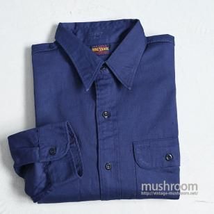 BIG YANK COTTON TWILL WORK SHIRTMINT CONDITION/SZ 16 1/2