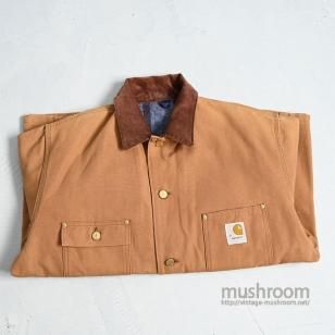 CARHARTT BROWN DUCK BLANKET LINED COAT1970'S/DEADSTOCK/SZ 44